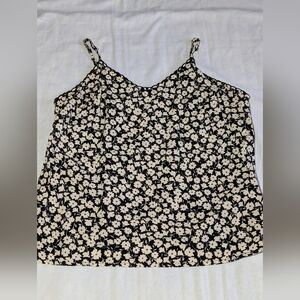 Old Navy Dainty Floral Flowy Spaghetti Strap Top Sz Xs Babydoll, Milkmaid, Y2K
